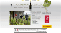Desktop Screenshot of champagne-mathelin.com